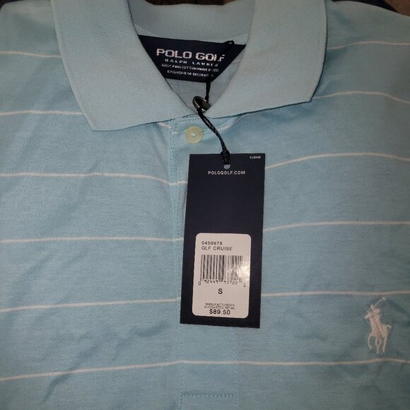 Ralph Lauren Other - NWT Polo Golf Ralph Lauren Men’s Polo Shirt Light Blue Striped Size Small